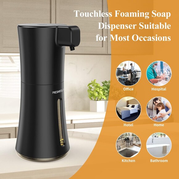 Soap Automatic Foam Touchless Auto Foaming Dispenser Black - Picture 6 of 6